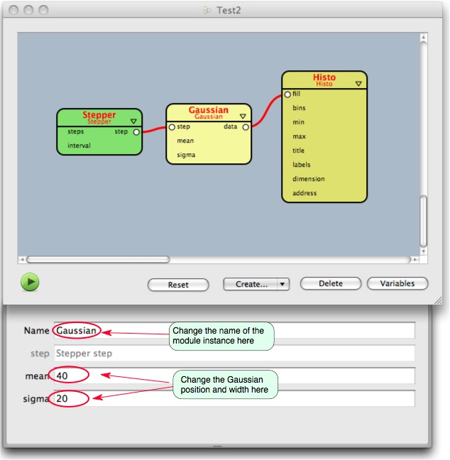 Drawer for setting variables